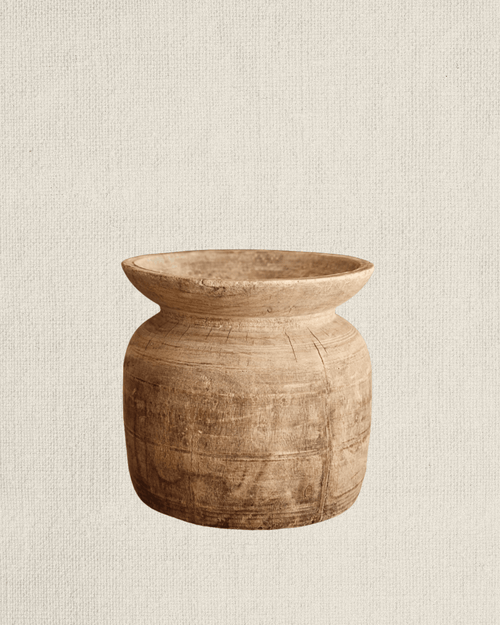 Antique Bleached Teak Vessel