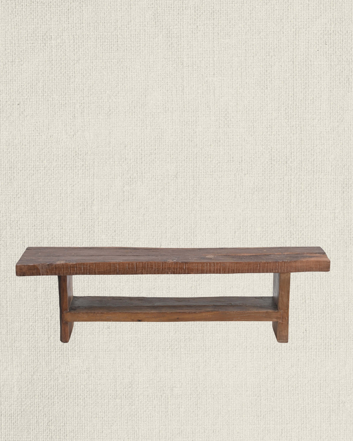 Rustic Double Slab Bench 59"