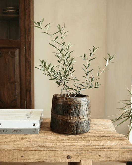 Wood Planter 8"