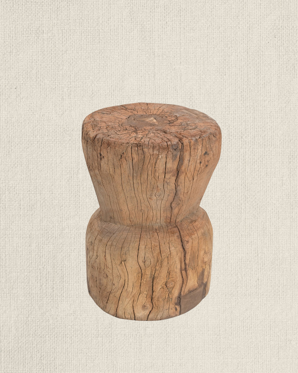 Vintage Teak Ukhali Bowl
