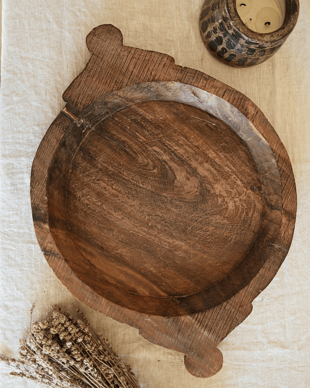 Wood Dough Bowl no 17