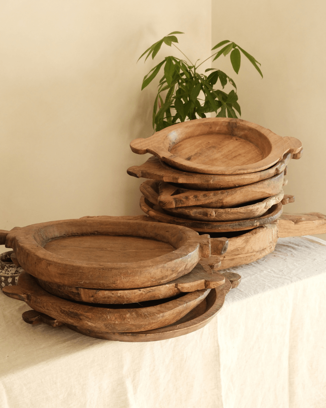 Wood Dough Bowl no 16