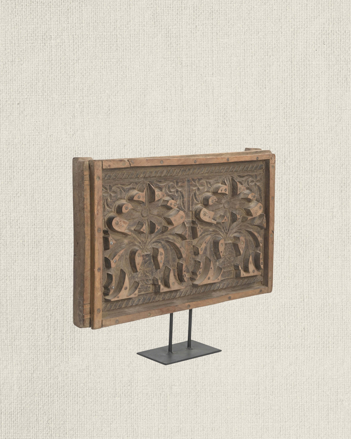 Carved Flower Mold Panel