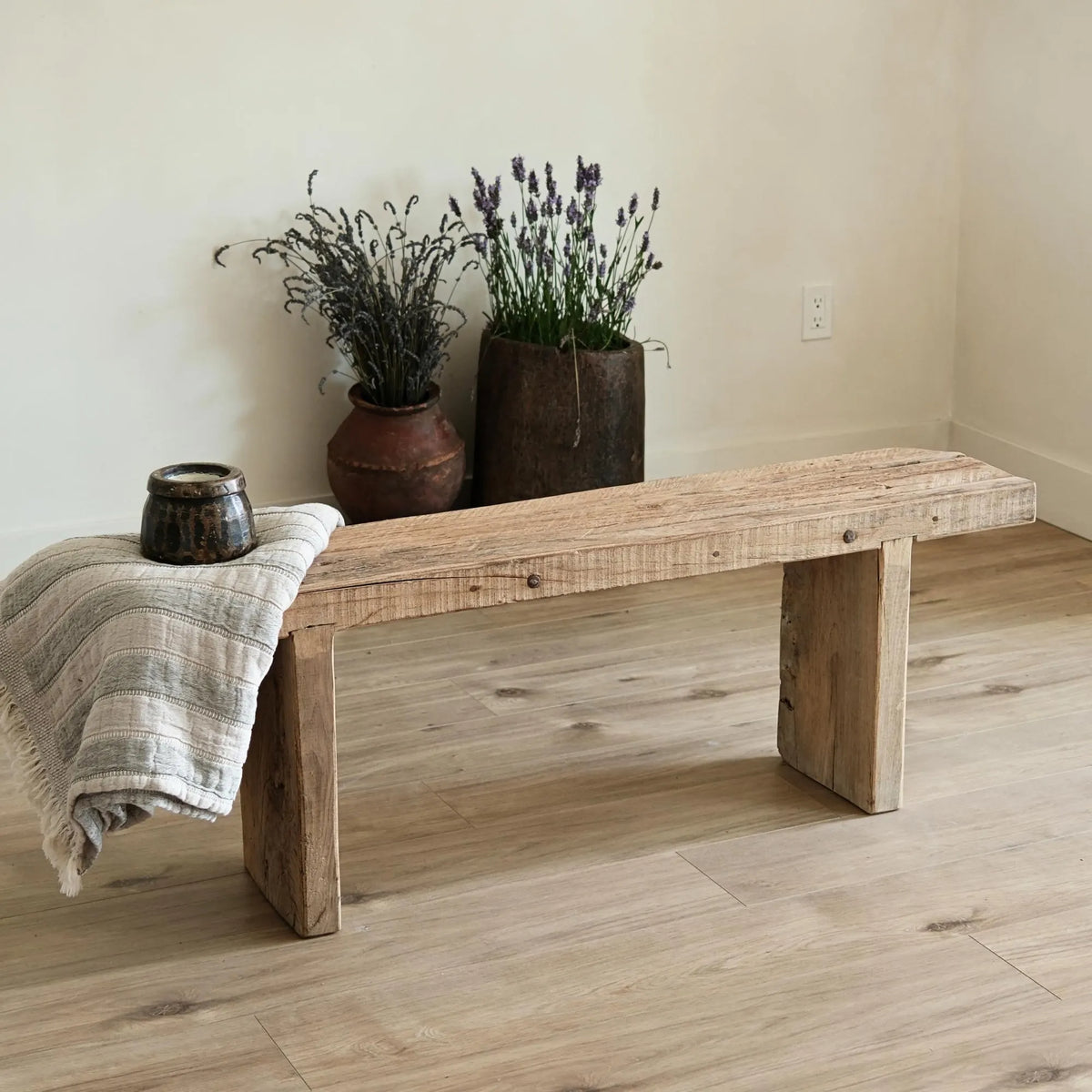 Antique Slab Bench 53"