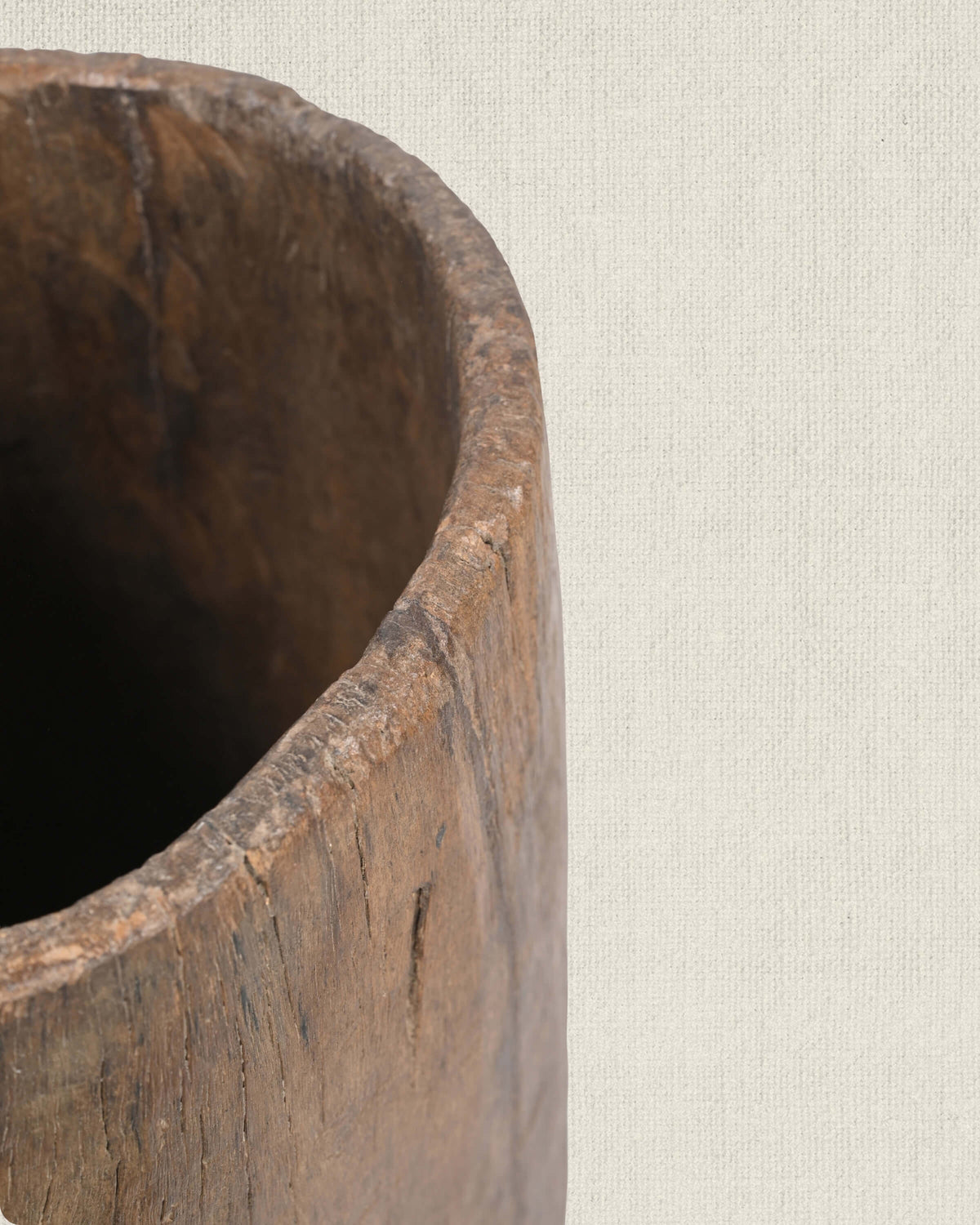 Antique Naga Wood Planter 19"