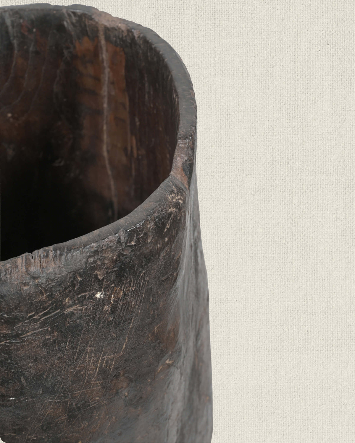 Antique Naga Wood Planter 24"