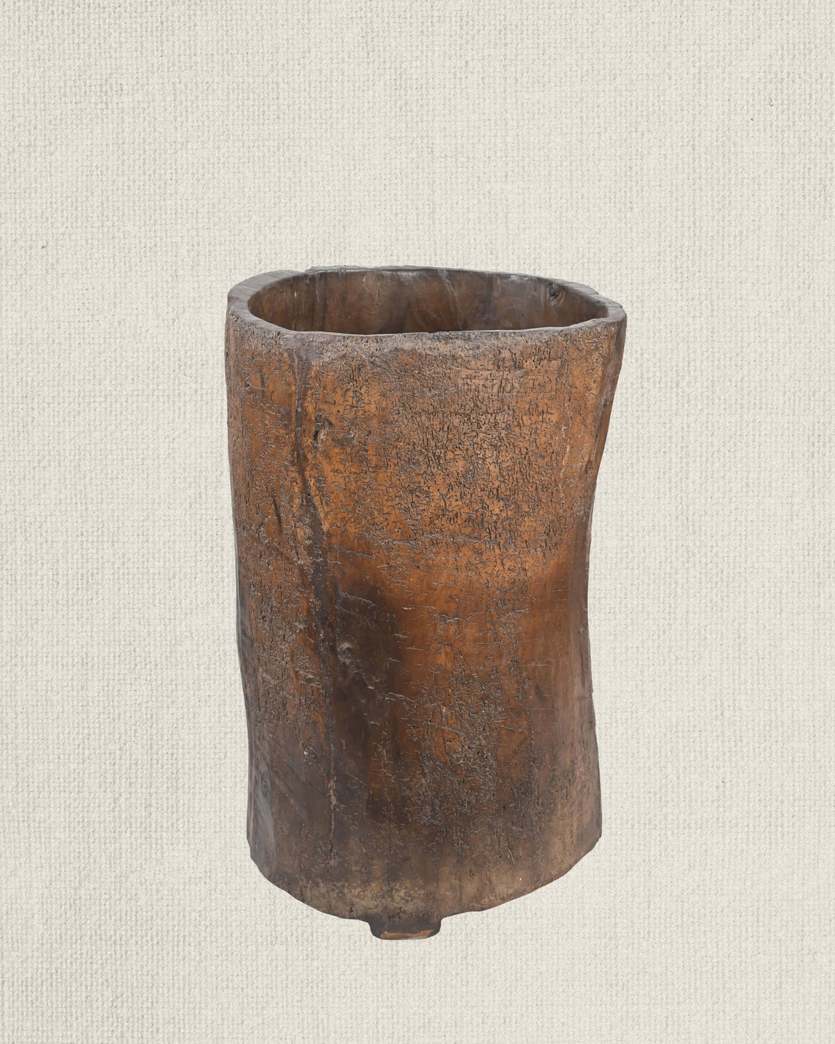 Antique Naga Wood Planter 25"
