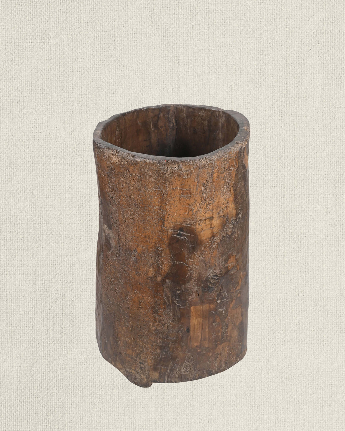 Antique Naga Wood Planter 25"