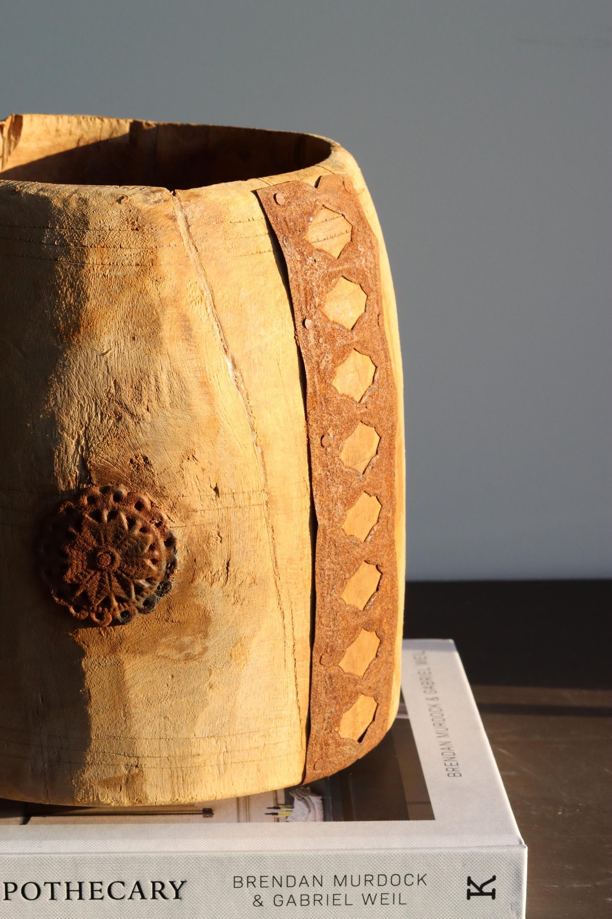 Vintage Wooden Maana Planter