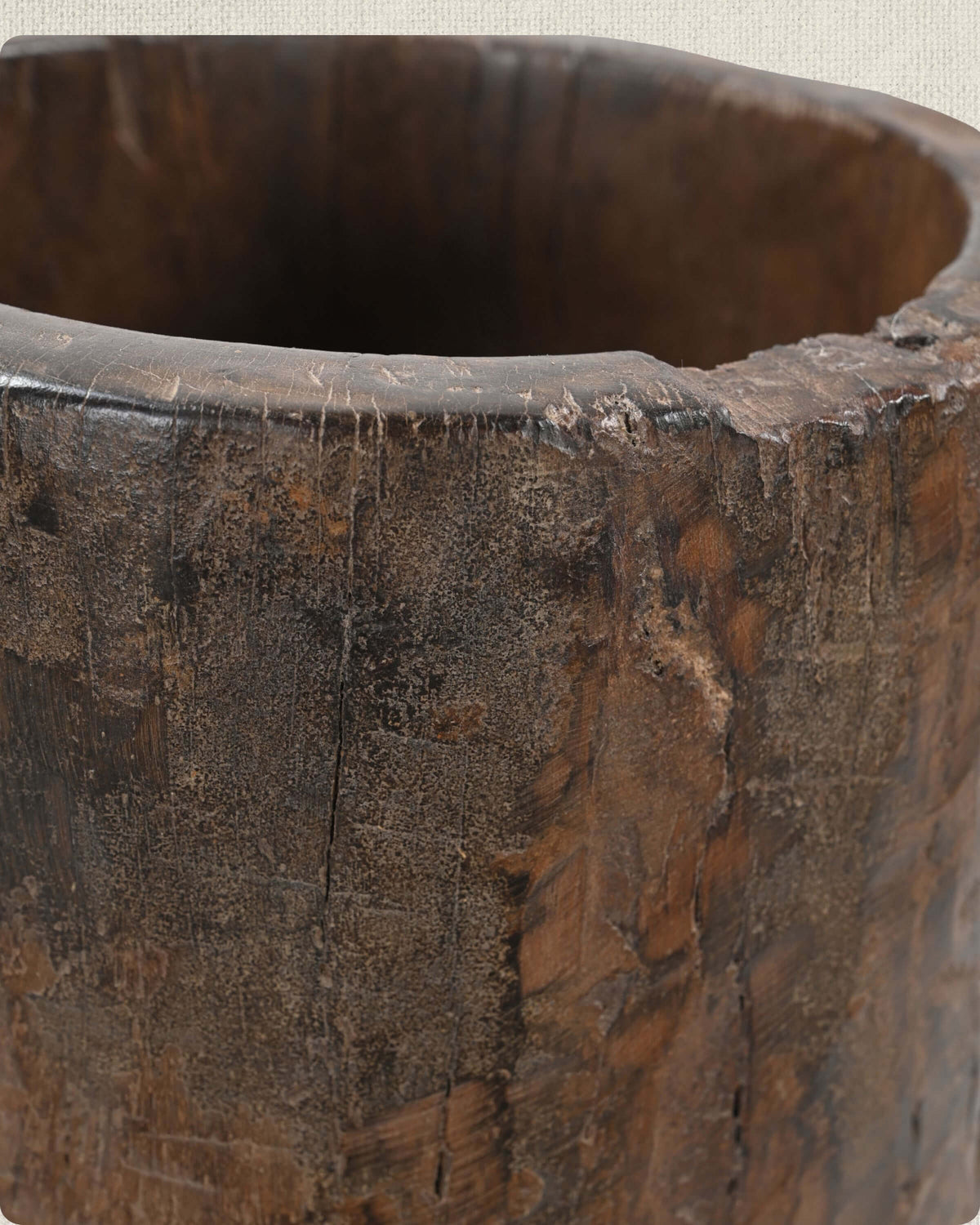 Antique Naga Wood Planter 19.5"