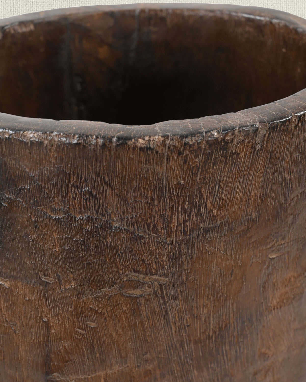 Antique Naga Wood Planter 21"