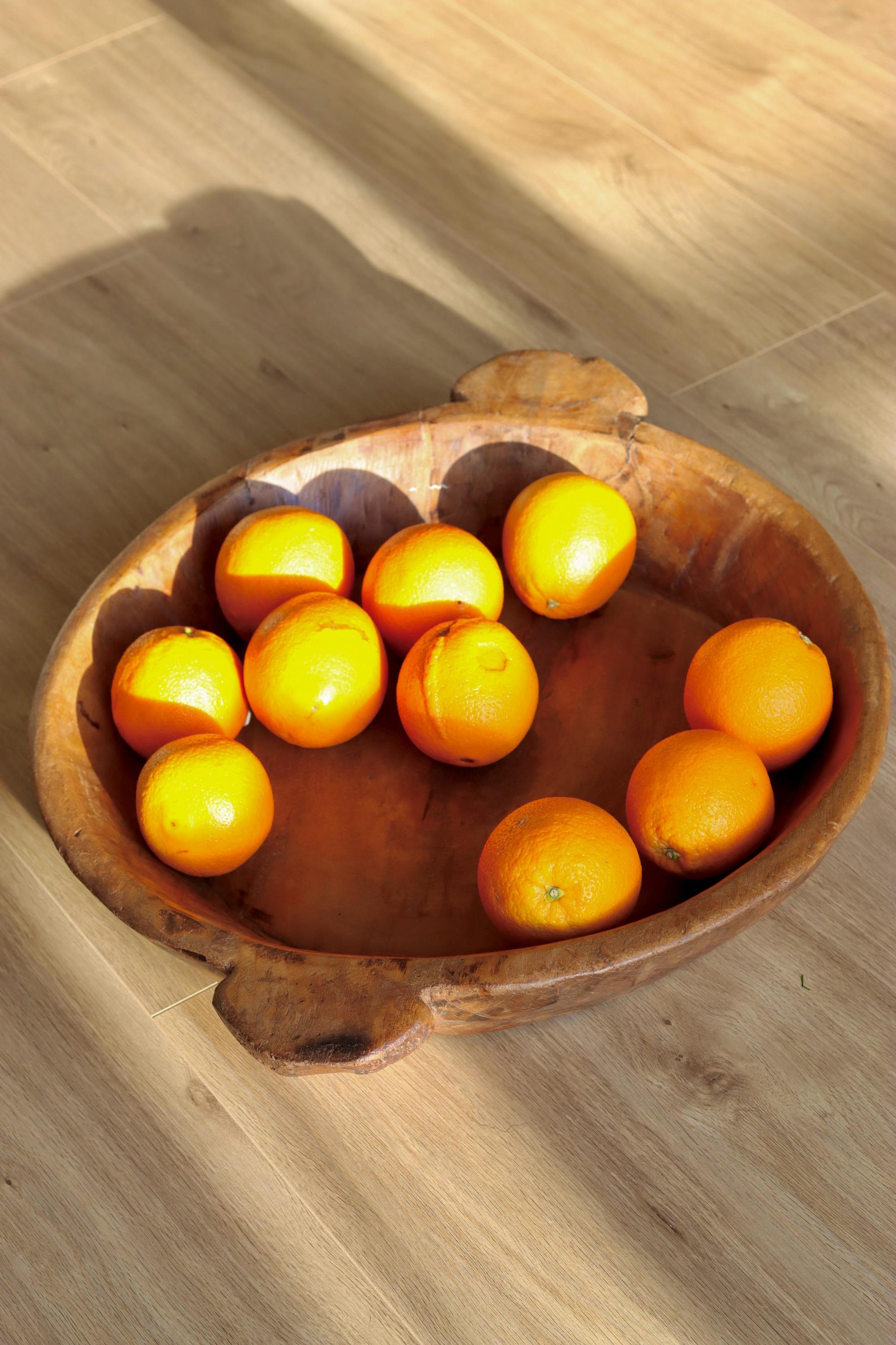 Large Vintage Wooden Parat Tray