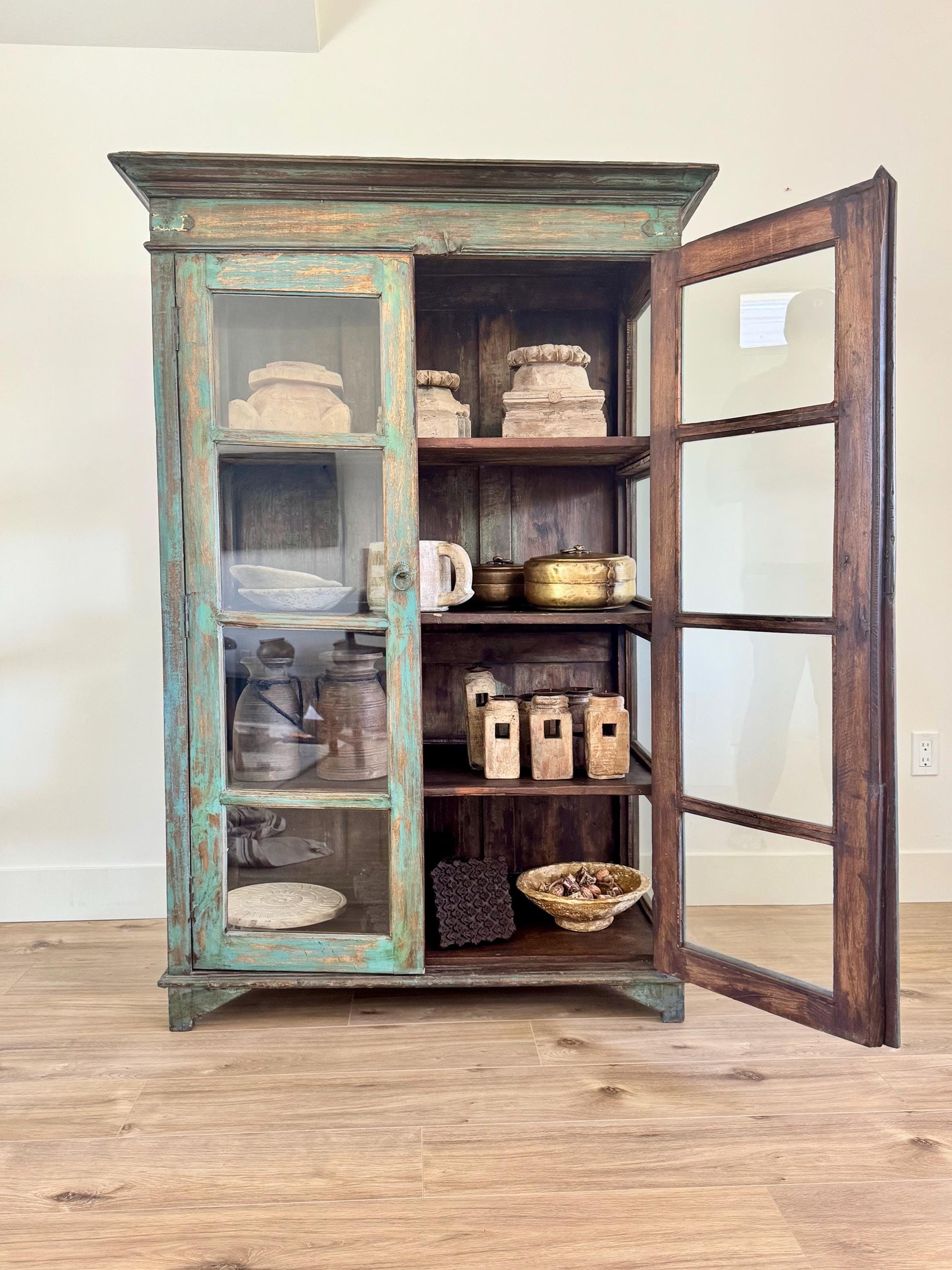 Vintage Oak Wood Cabinet