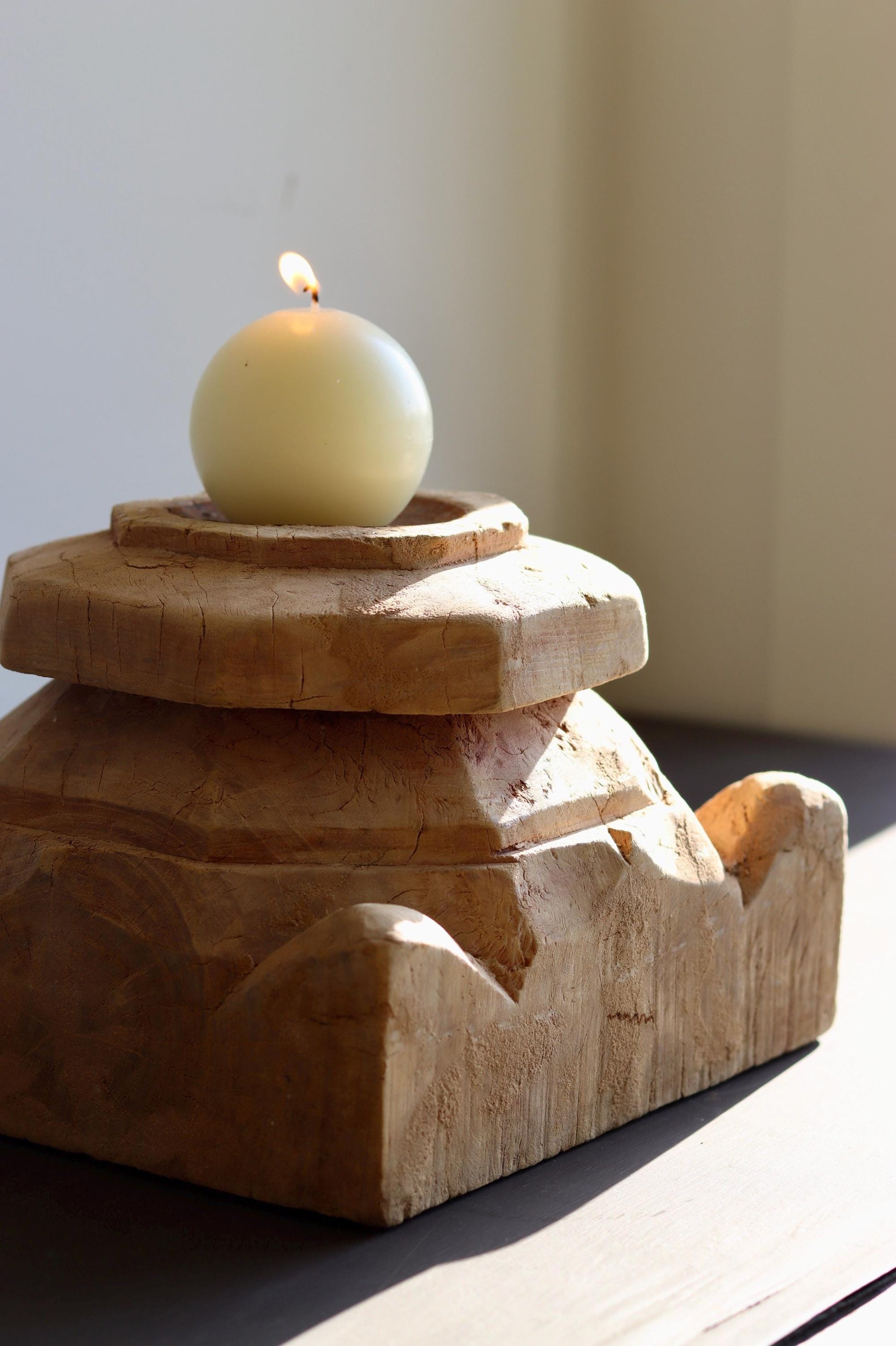 Vintage Column Base Candle Holder
