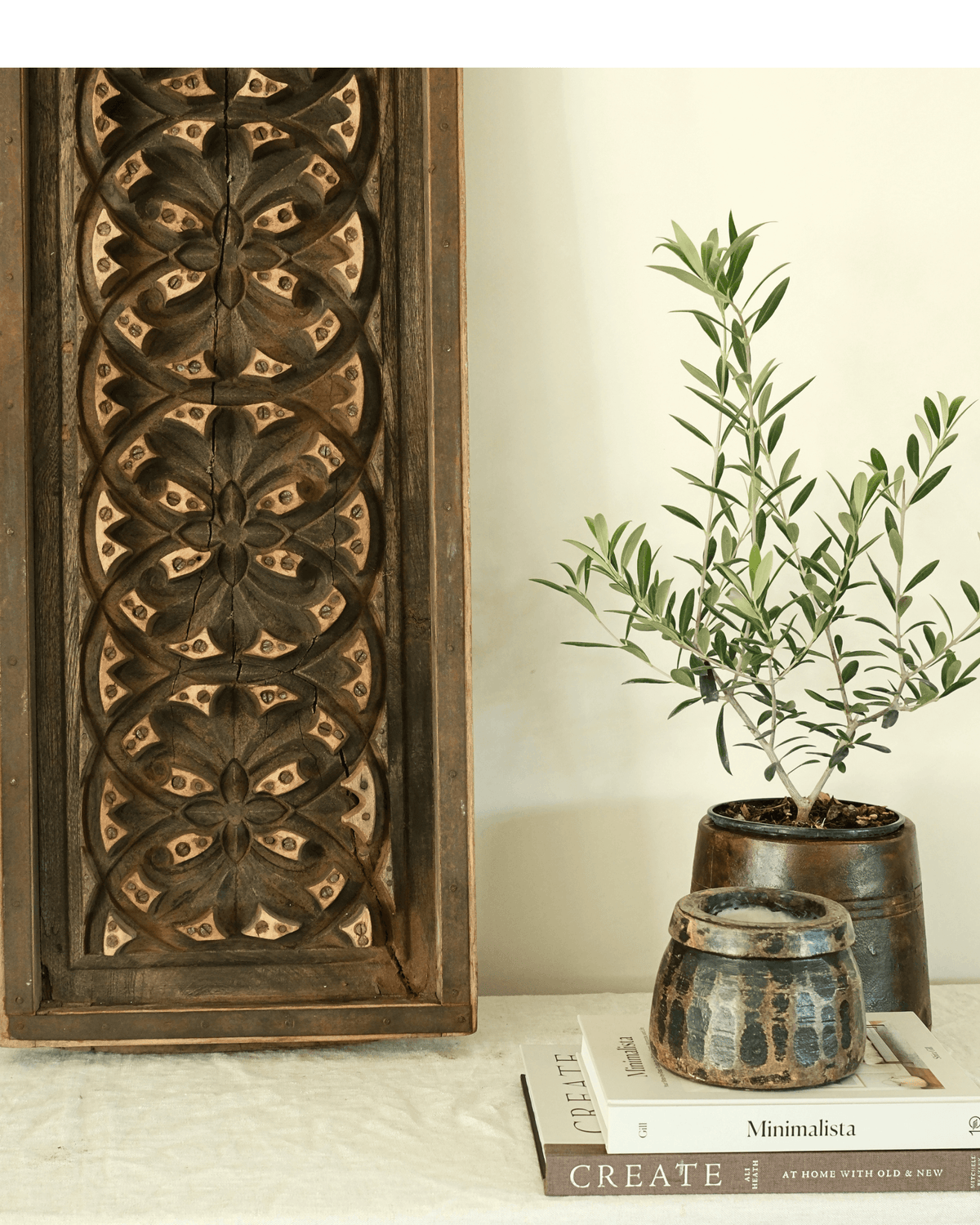 Teak Wood Carved Mold 38"