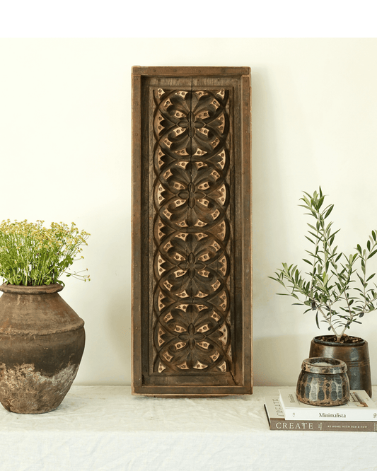 Teak Wood Carved Mold 38"