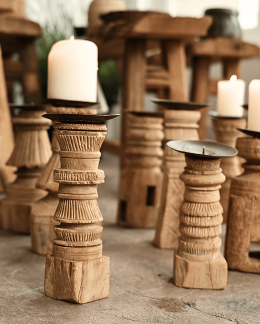 Carved Candle Stick