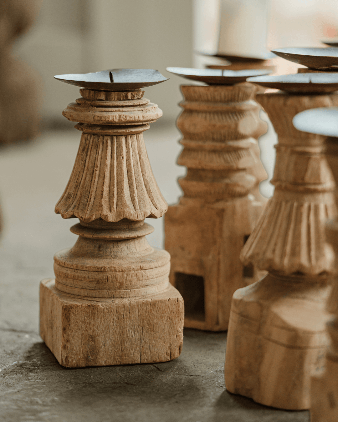 Carved Candle Stick