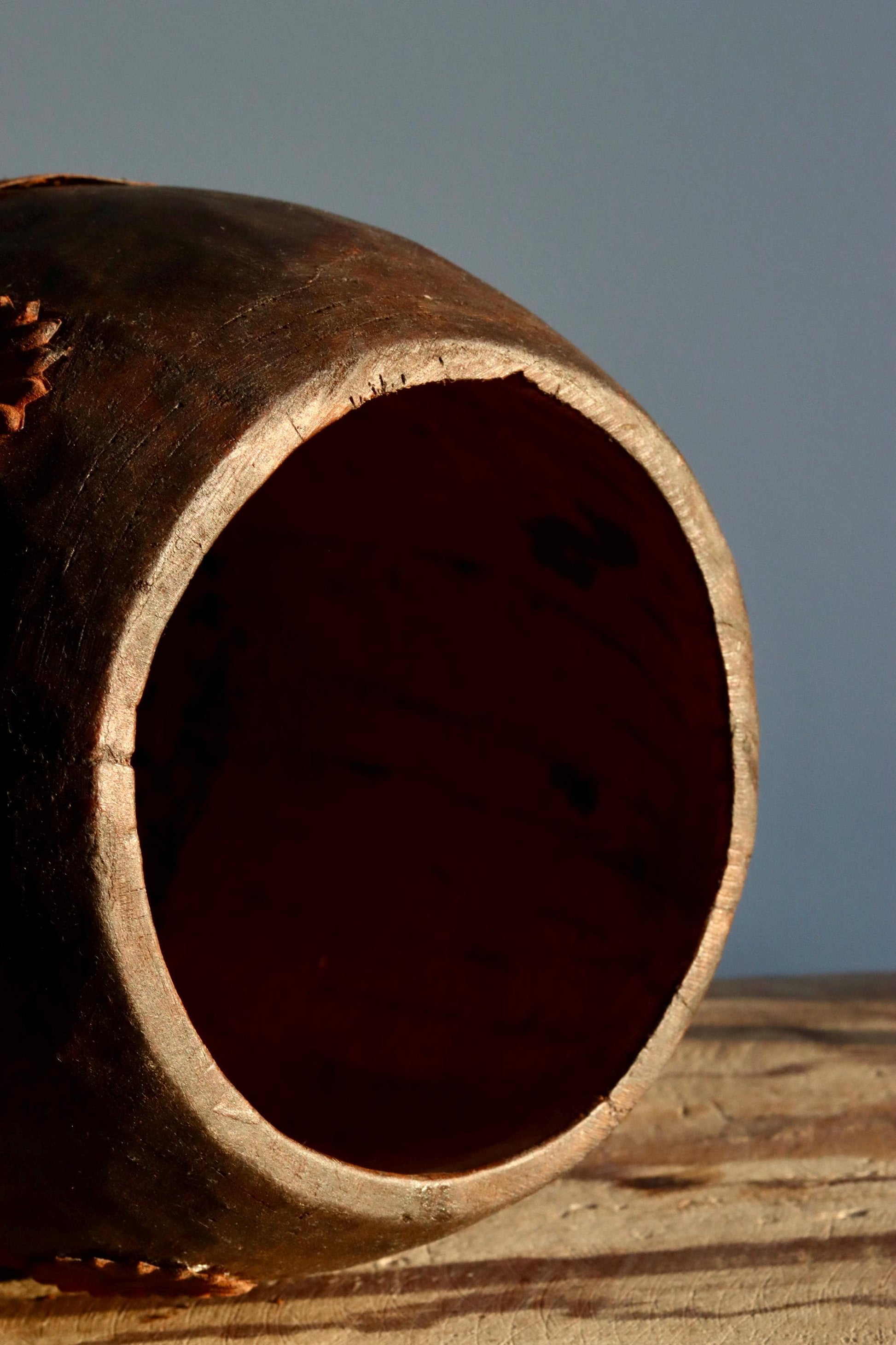 Vintage Wooden Maana Pot