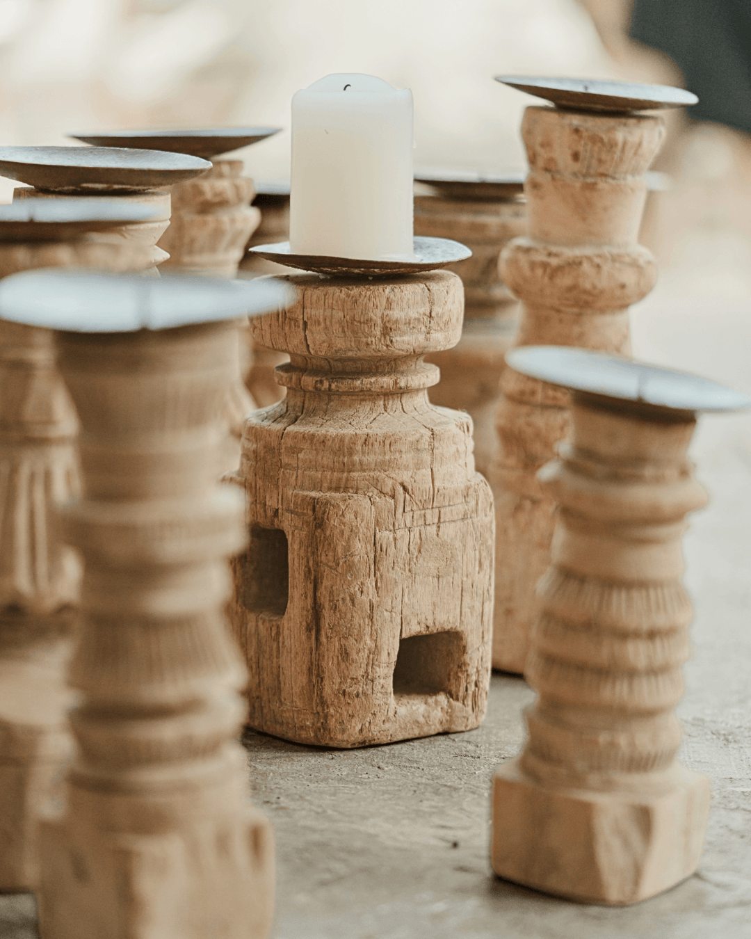 Carved Candle Stick