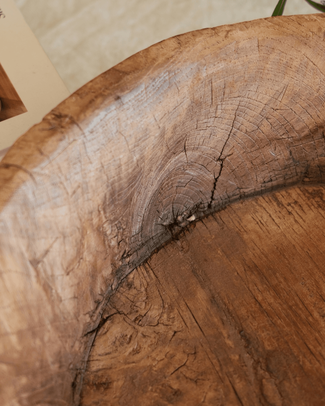 Teak Wood Dough Bowl