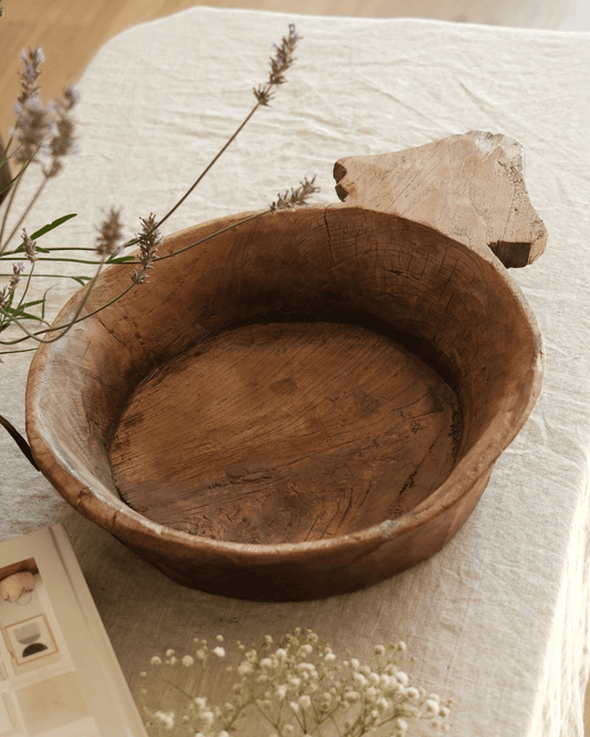 Teak Wood Dough Bowl