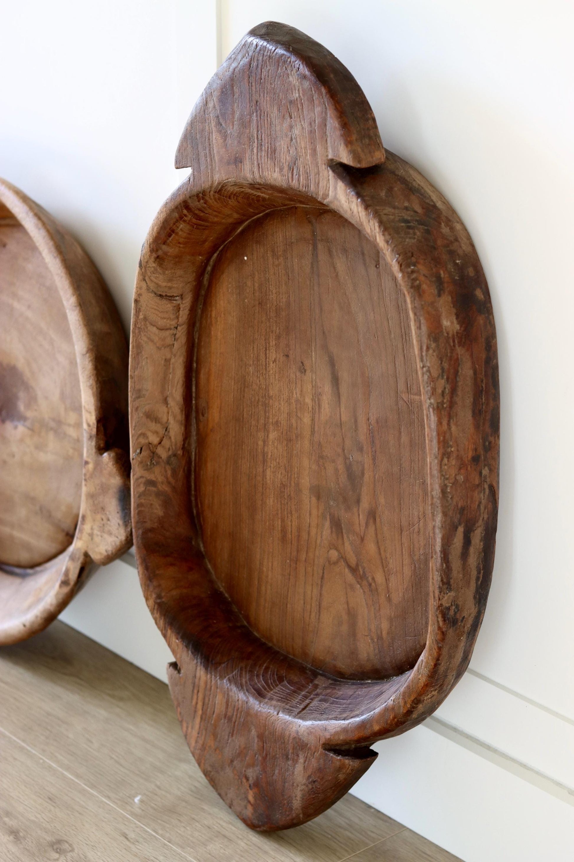 Extra Large Vintage Wooden Parat Tray