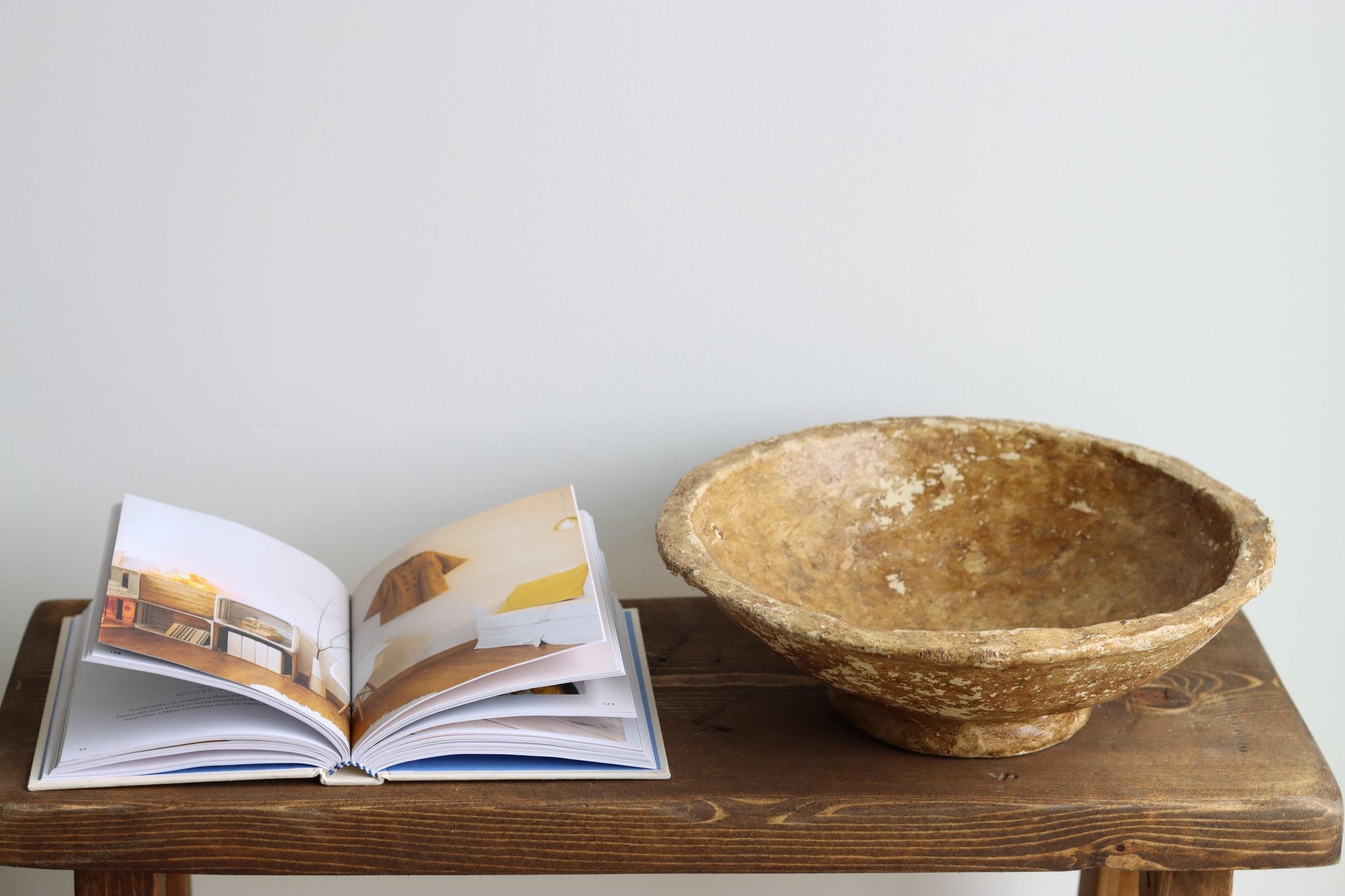 Antique 20th Century Paper Mache Bowl