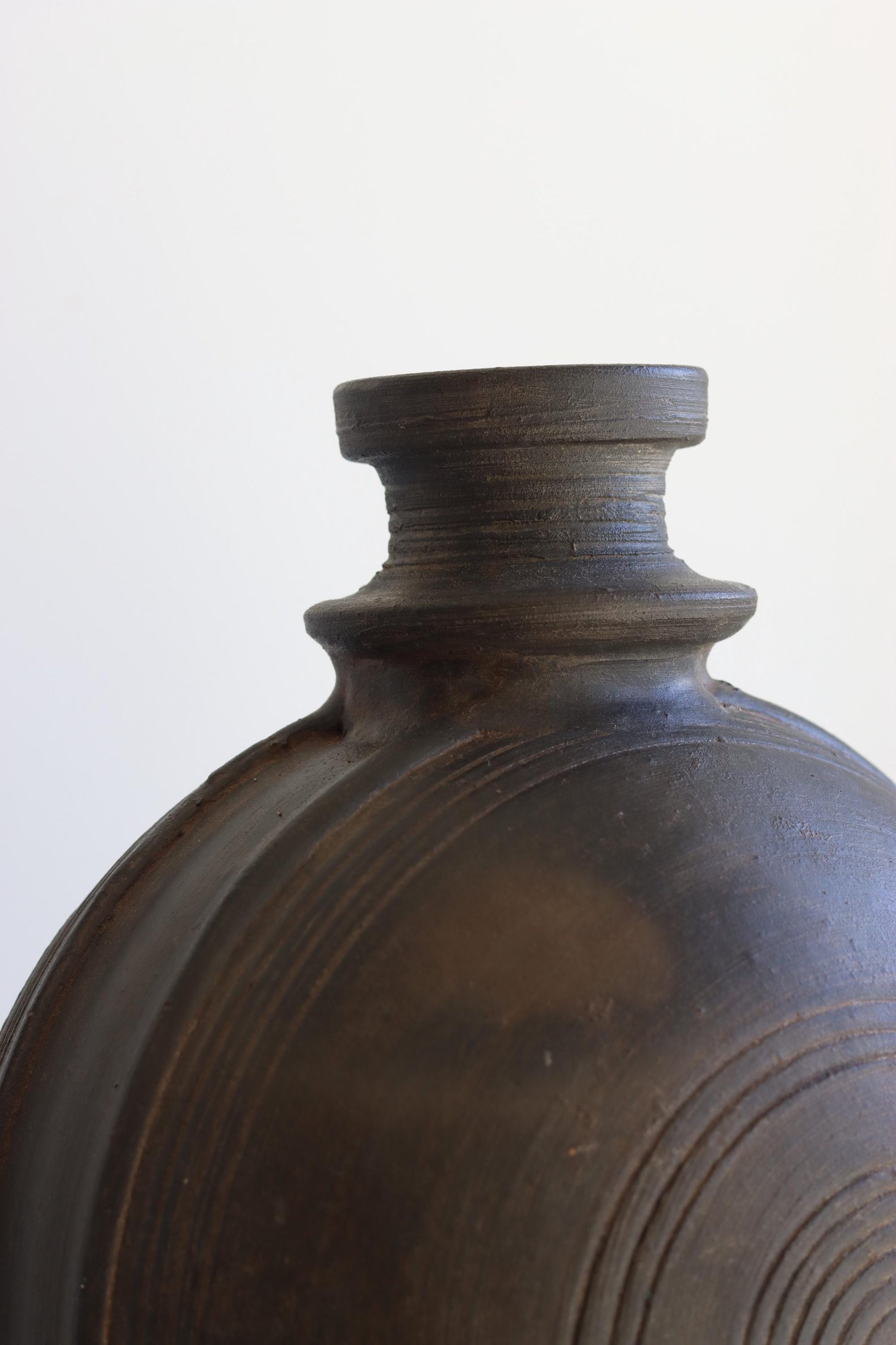 Terracotta Vintage Indian Clay Pot with Stand