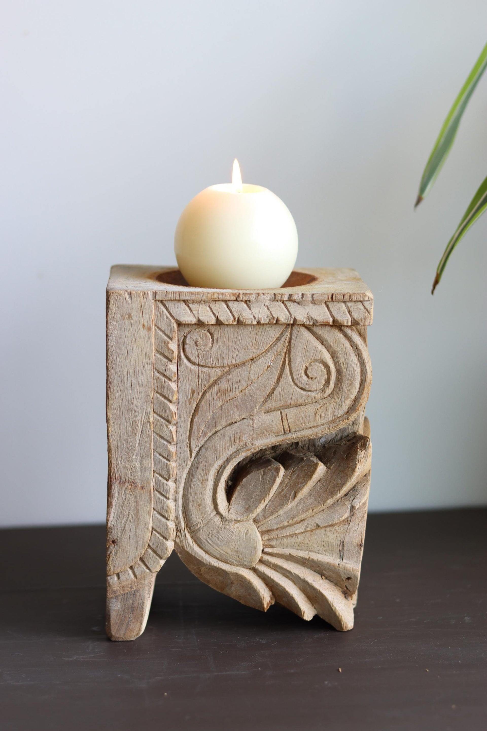 Vintage Corbel Candle Holder & Bookend