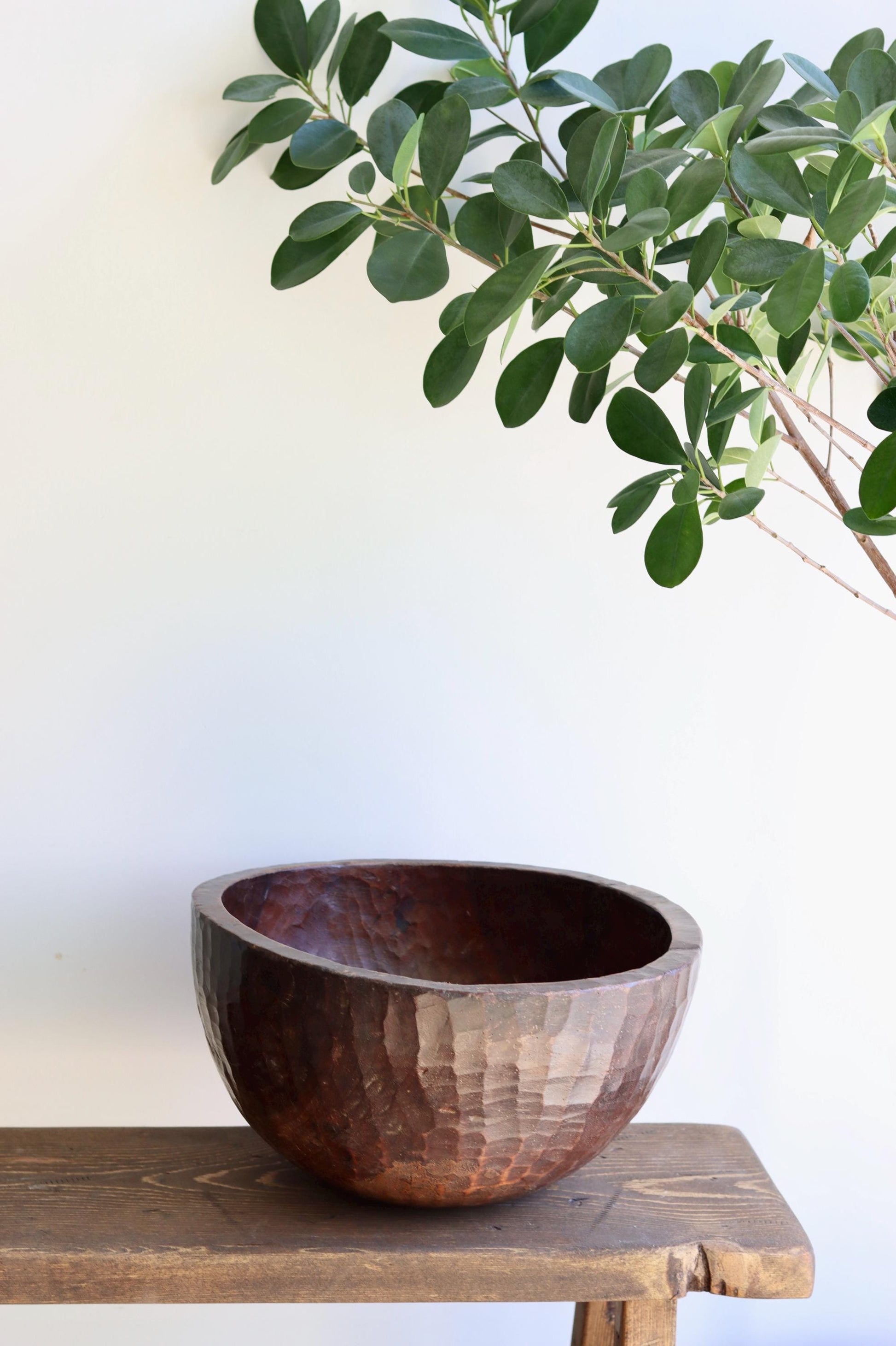 Vintage Naga Primitive Wooden Bowl