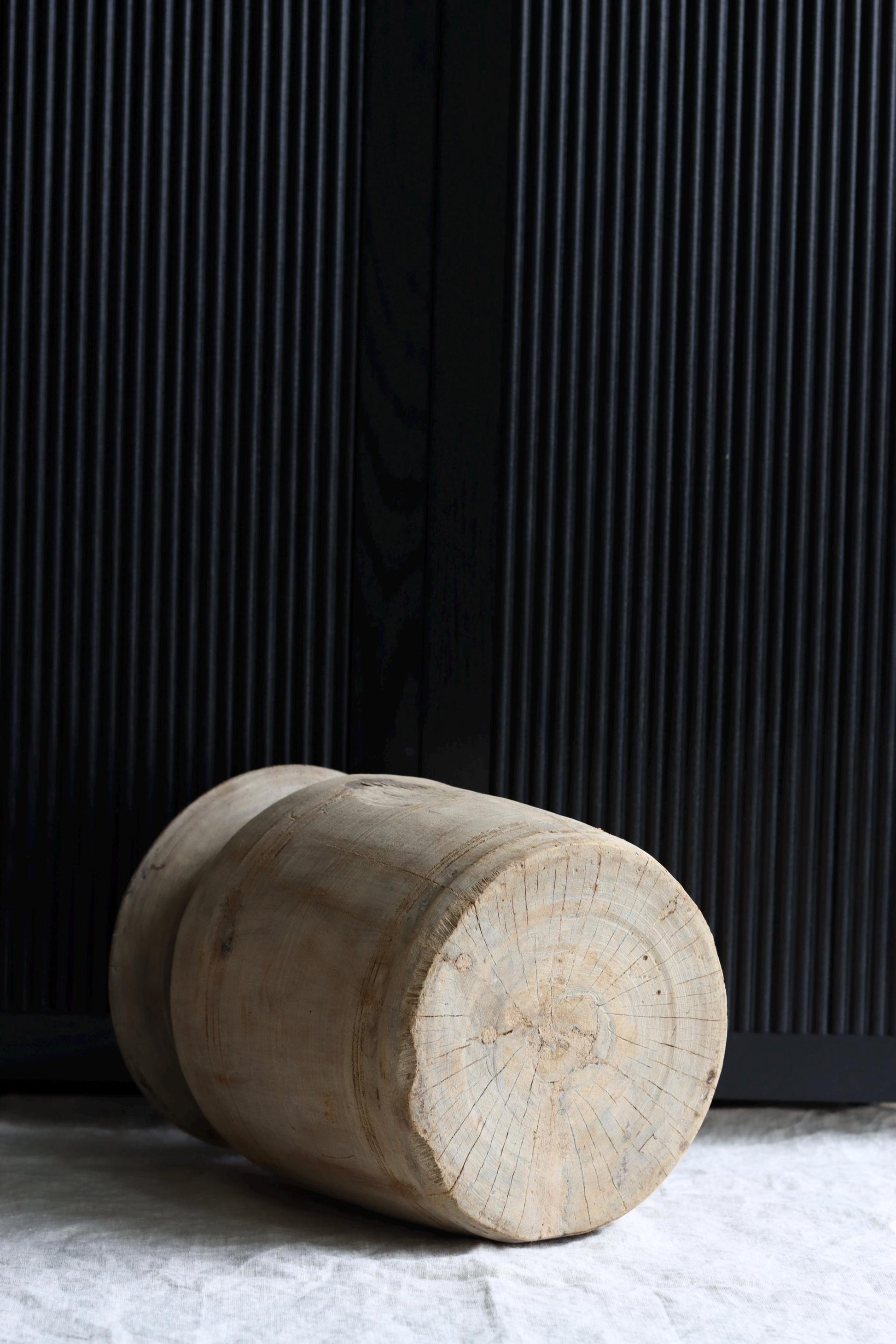 XL Vintage Himachal Teak Wood Pot