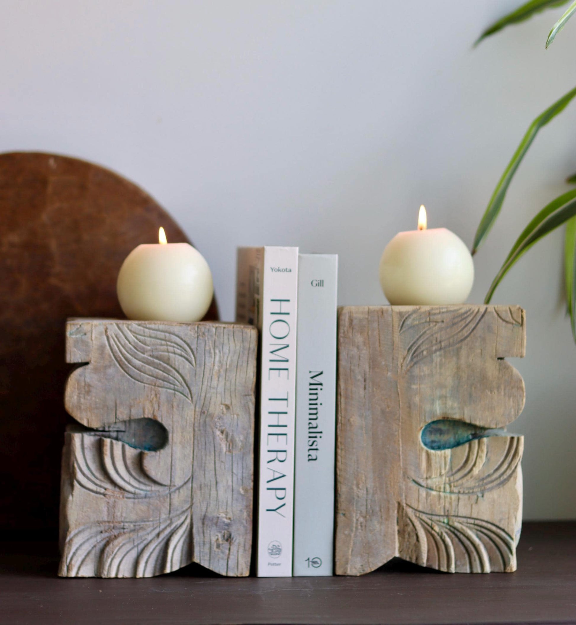 Vintage Corbel Candle Holder & Bookend