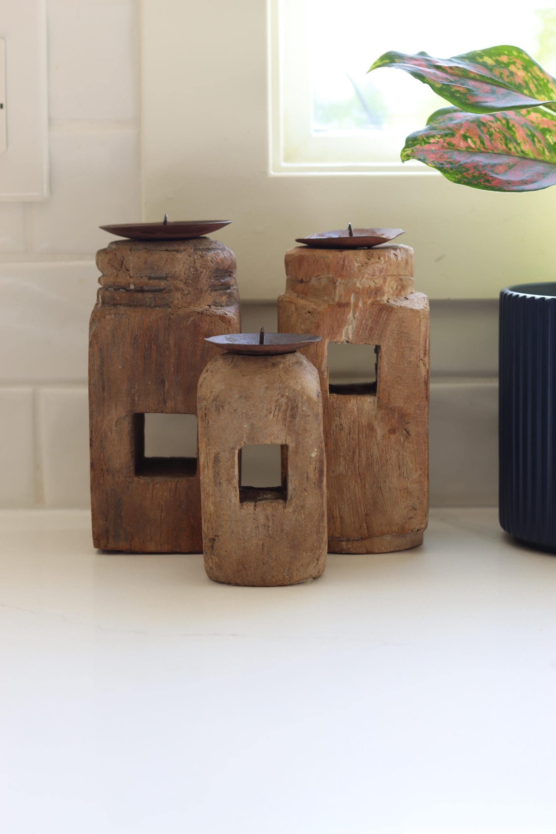 Vintage Small Paga Candle Holders