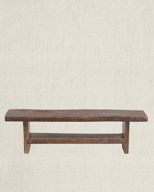 Rustic Double Slab Bench 59"
