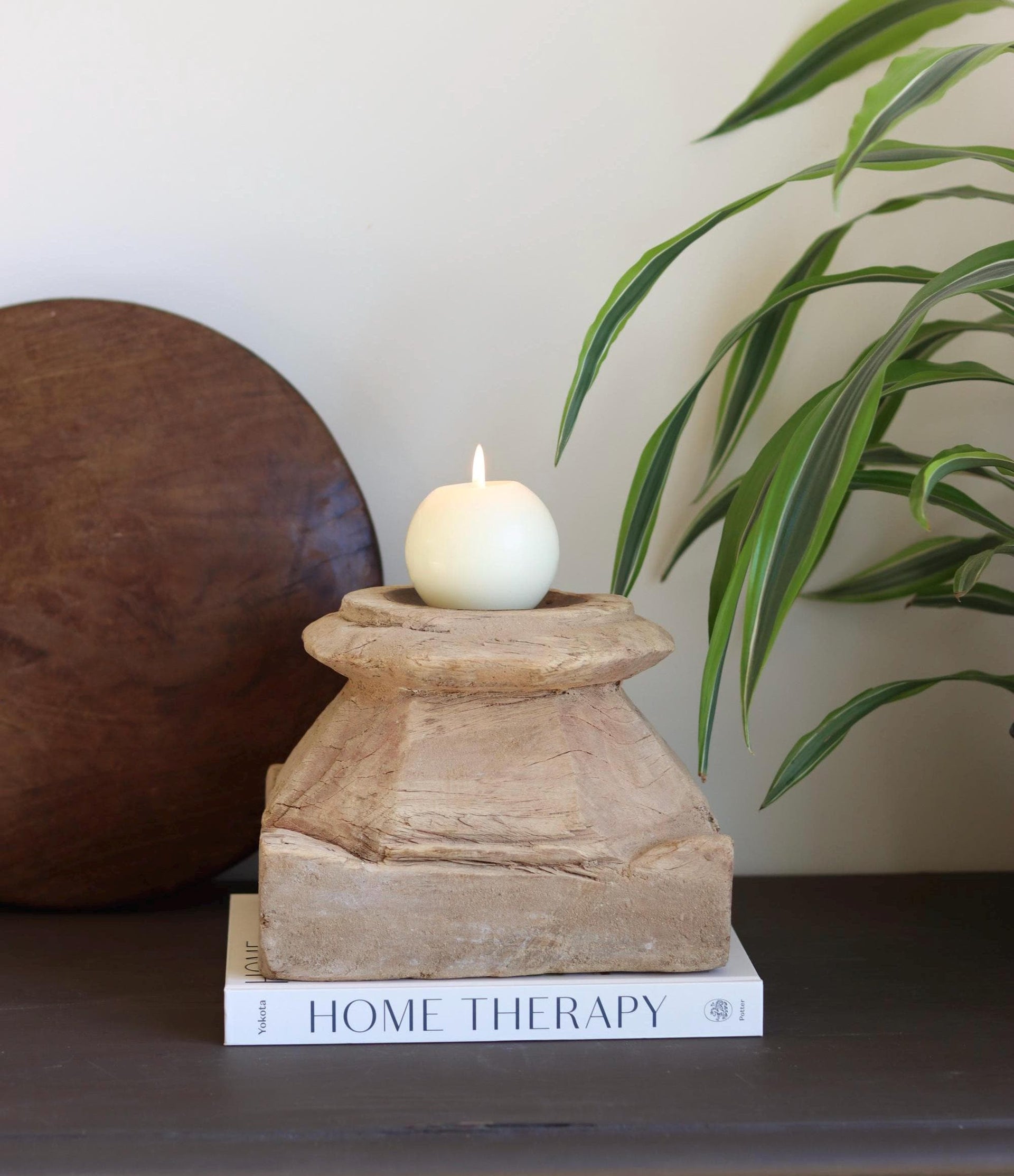 Vintage Column Base Candle Holder