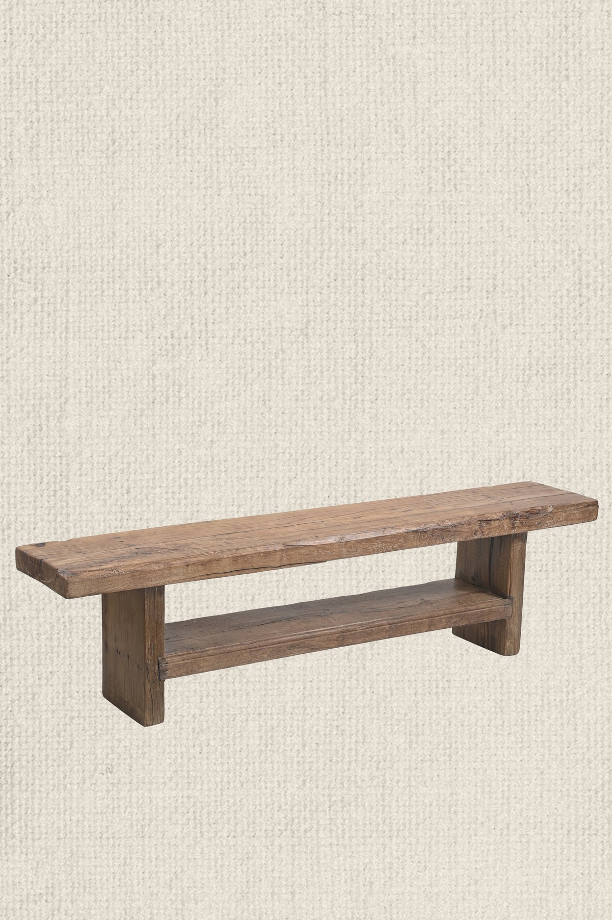 Long Teak Slab Bench 62"