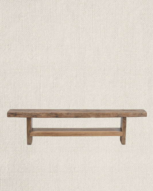 Teak Double Slab Bench 68"