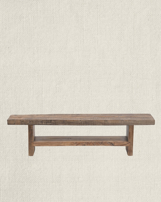 Teak Double Slab Bench 64"