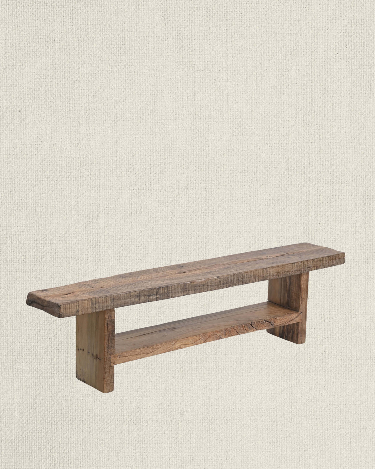 Teak Double Slab Bench 64"
