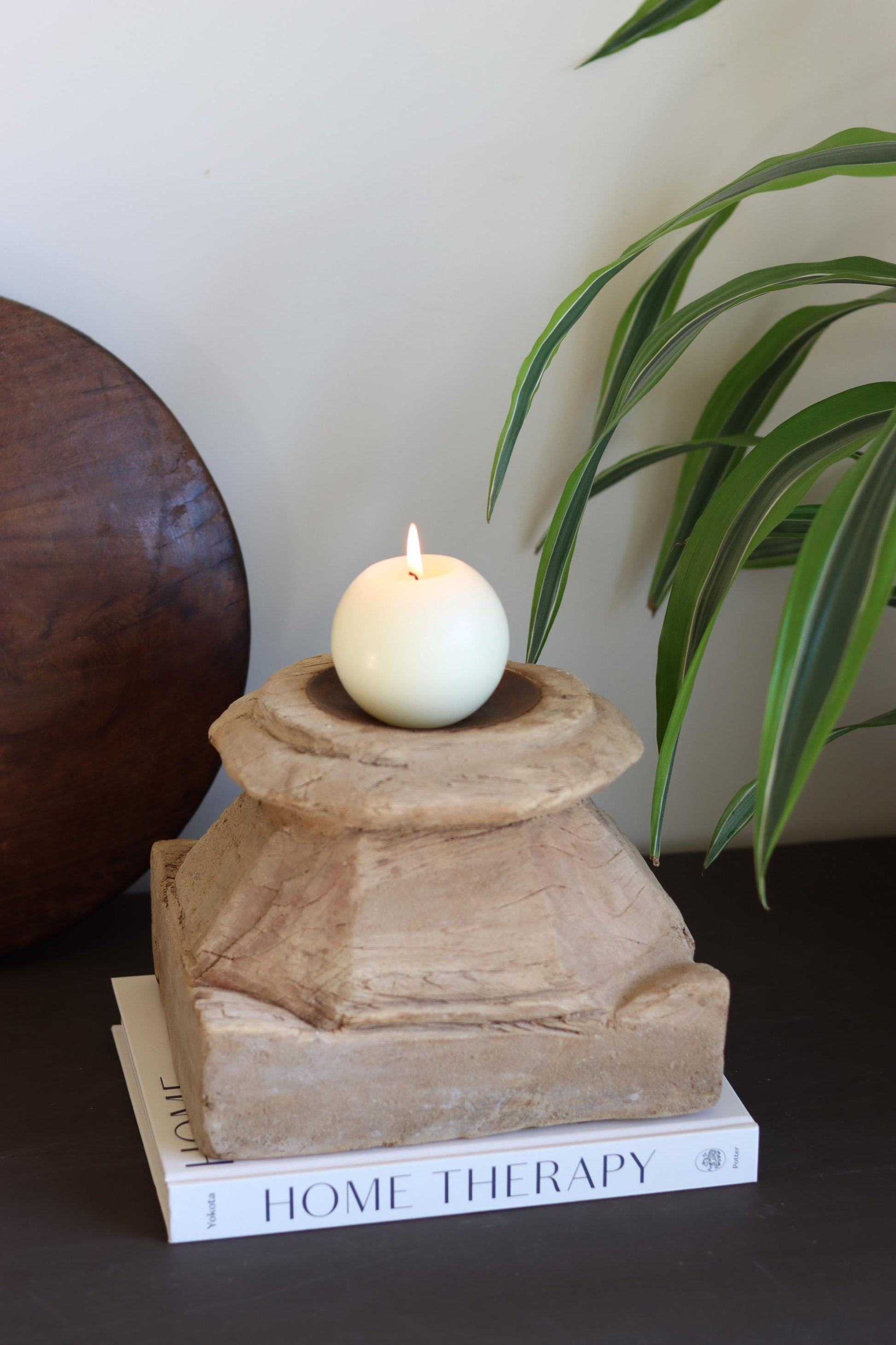 Vintage Column Base Candle Holder