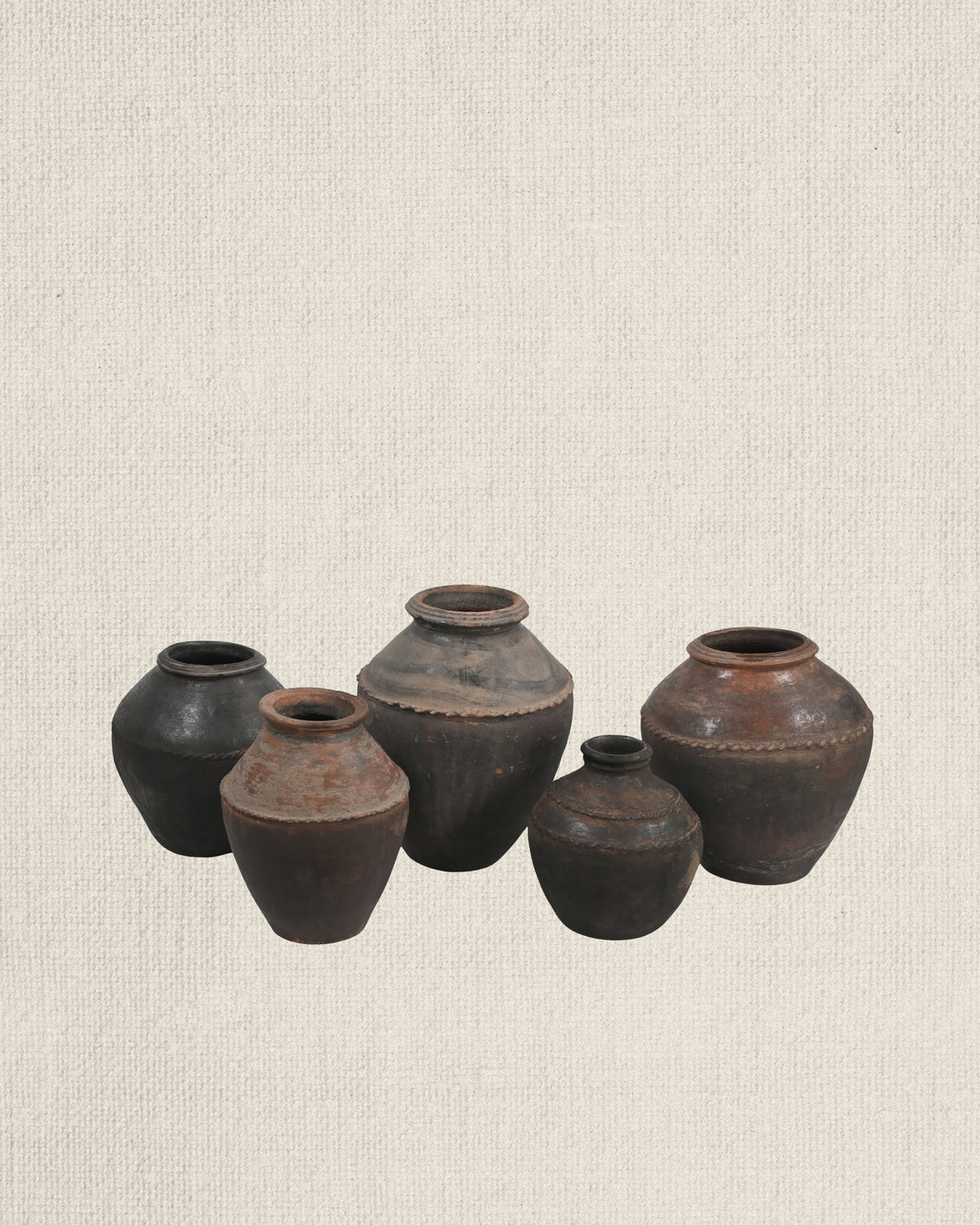 Antique Brown Terracota Vase