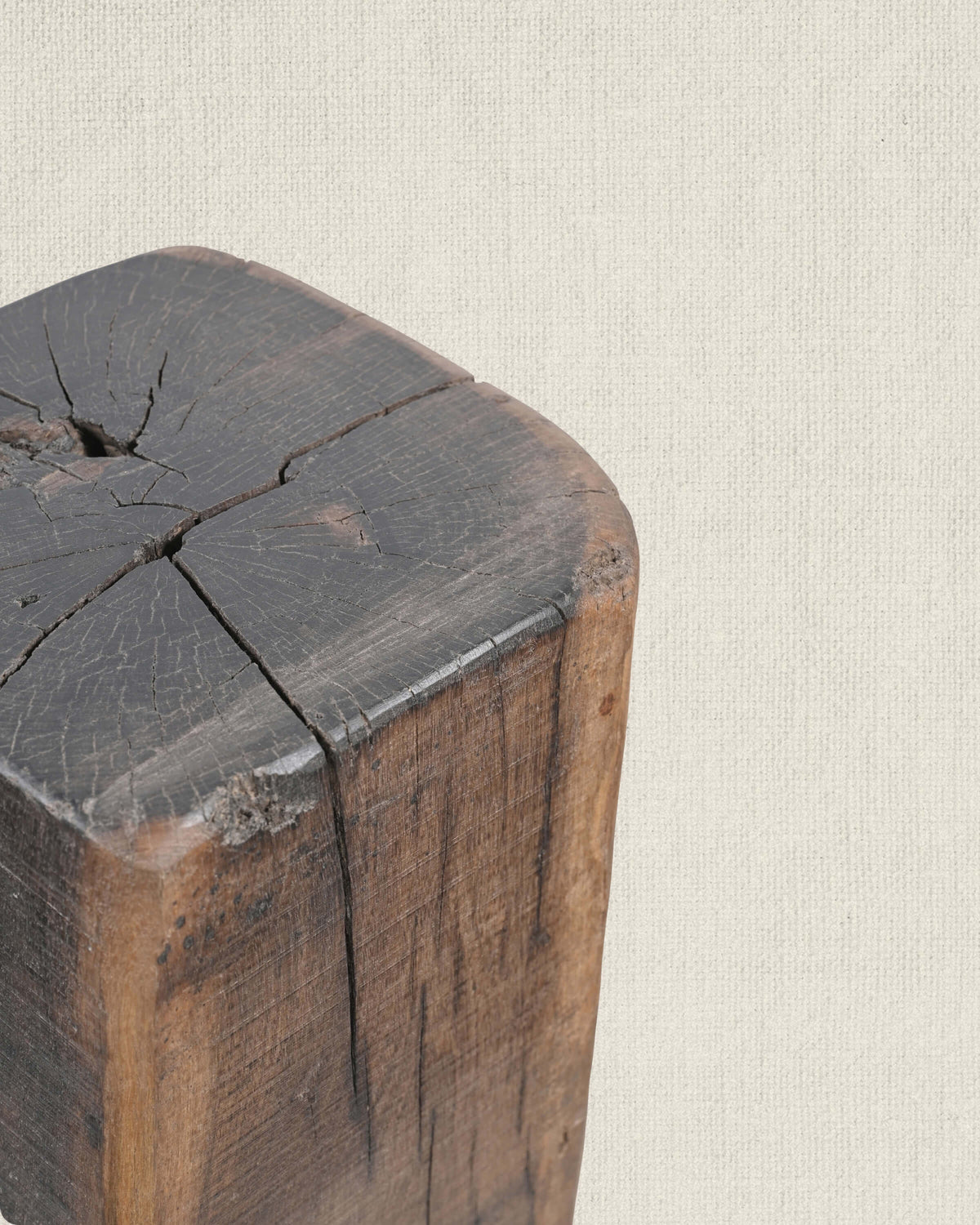 Antique Teak Wood Pedestal