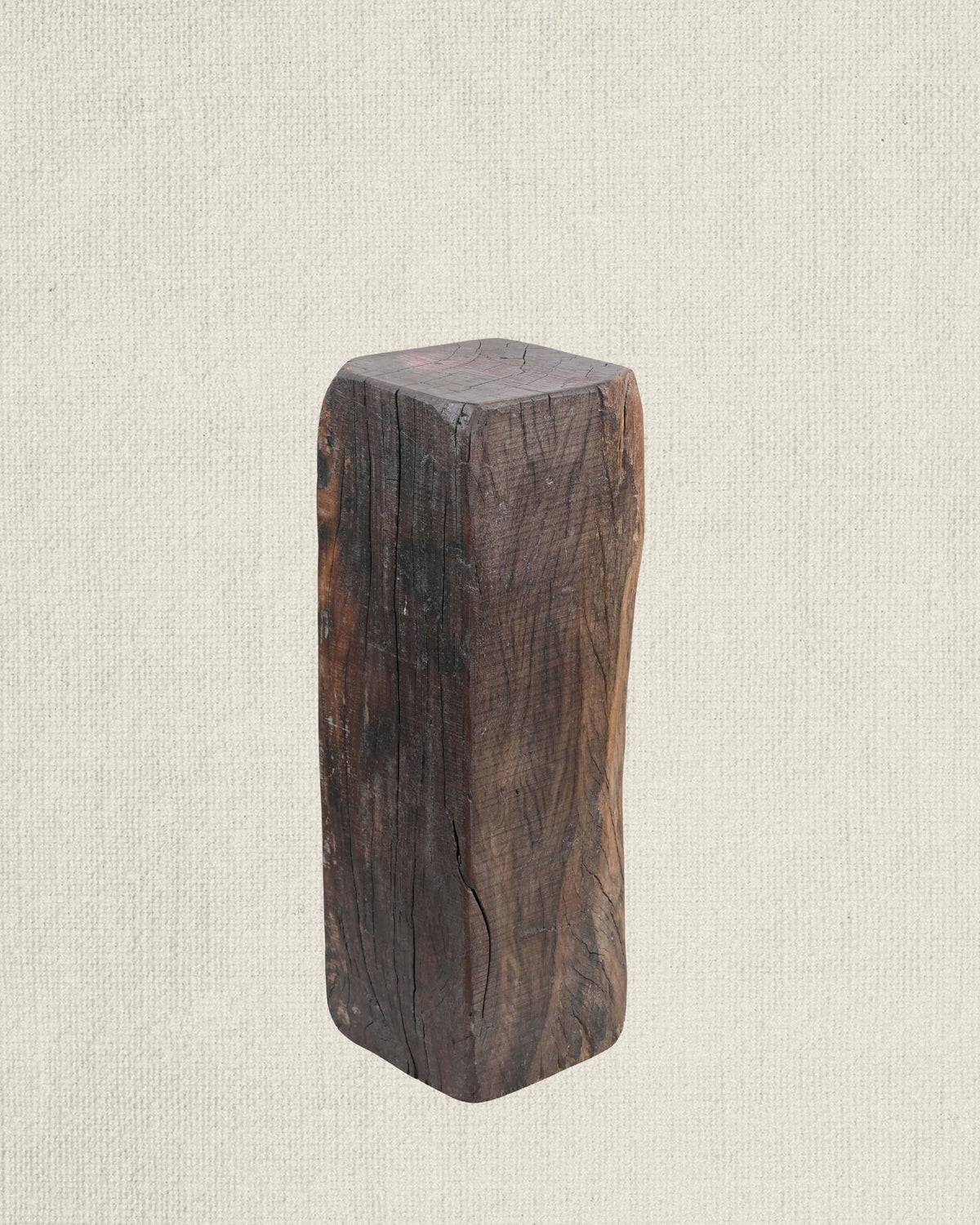 Teak Pedestal Column 32"