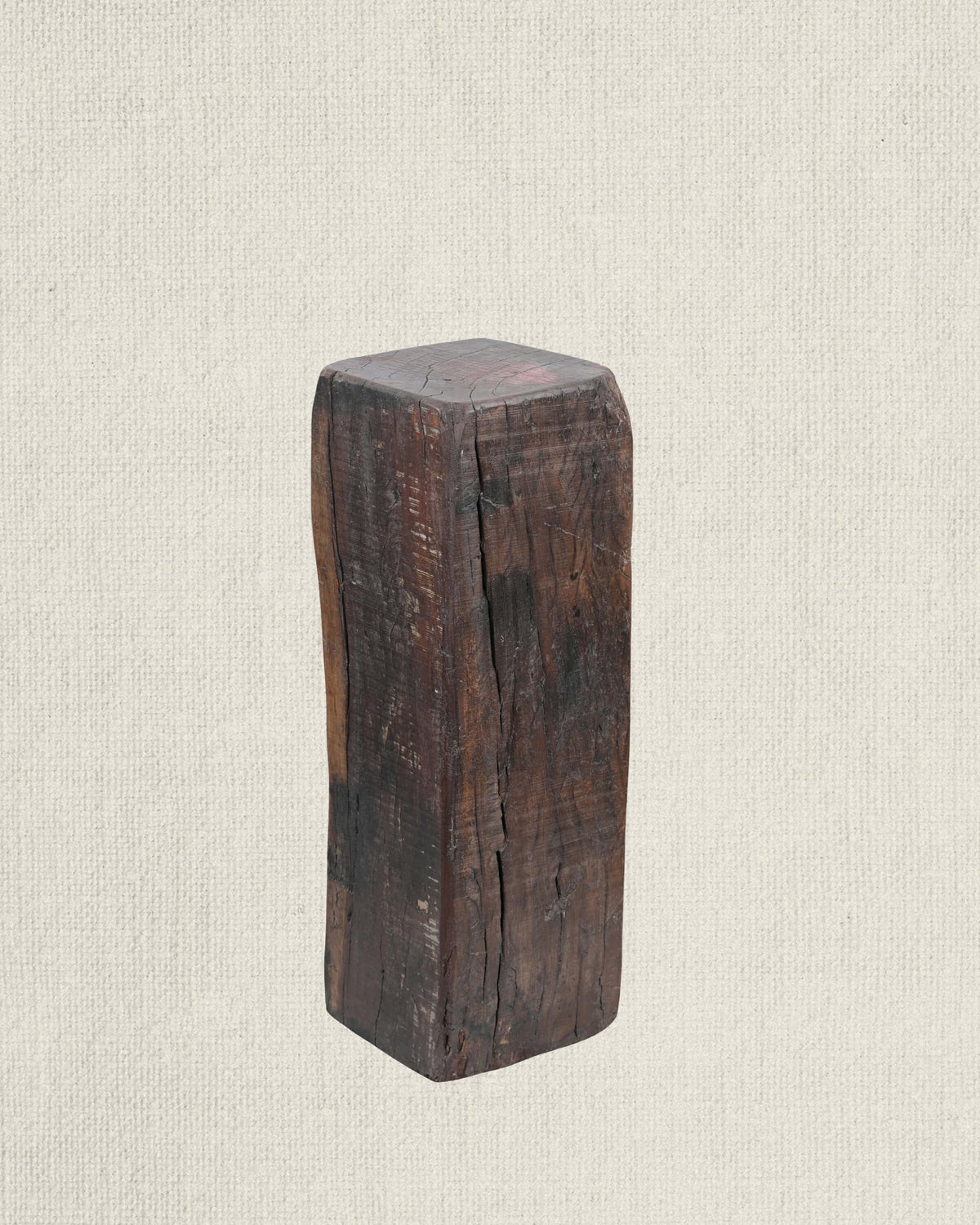Teak Pedestal Column 32"