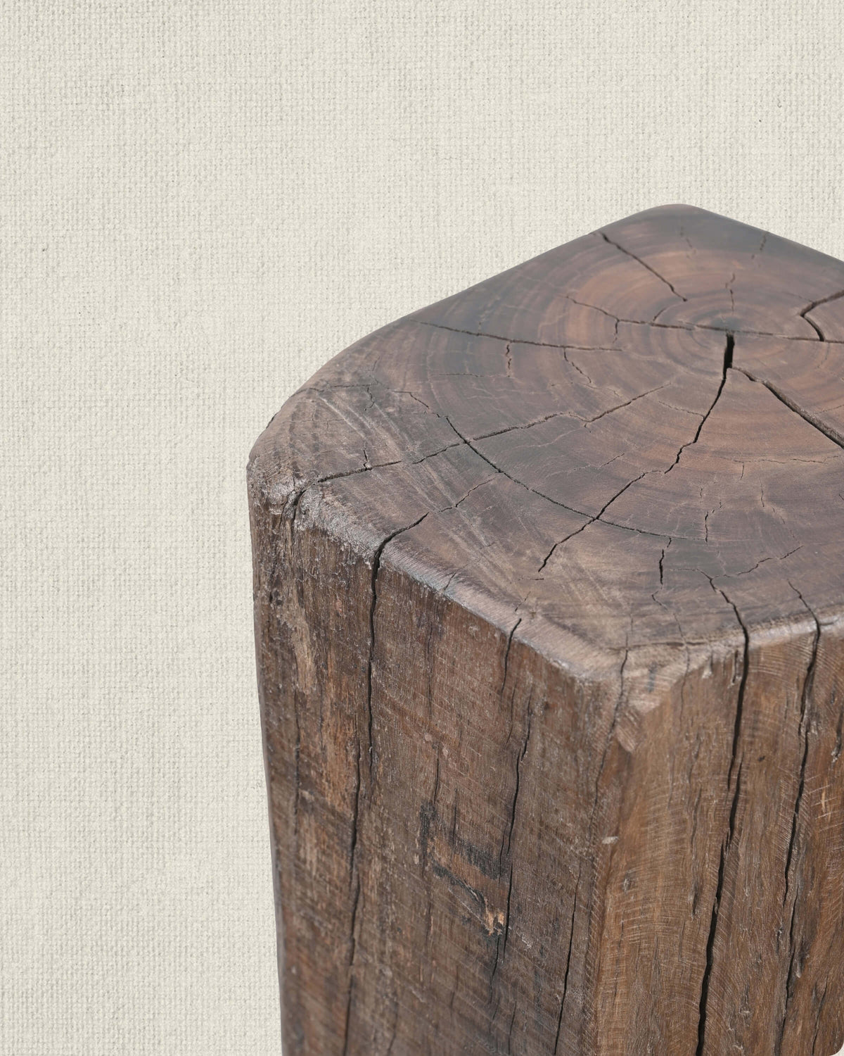 Antique Teak Wood Pedestal