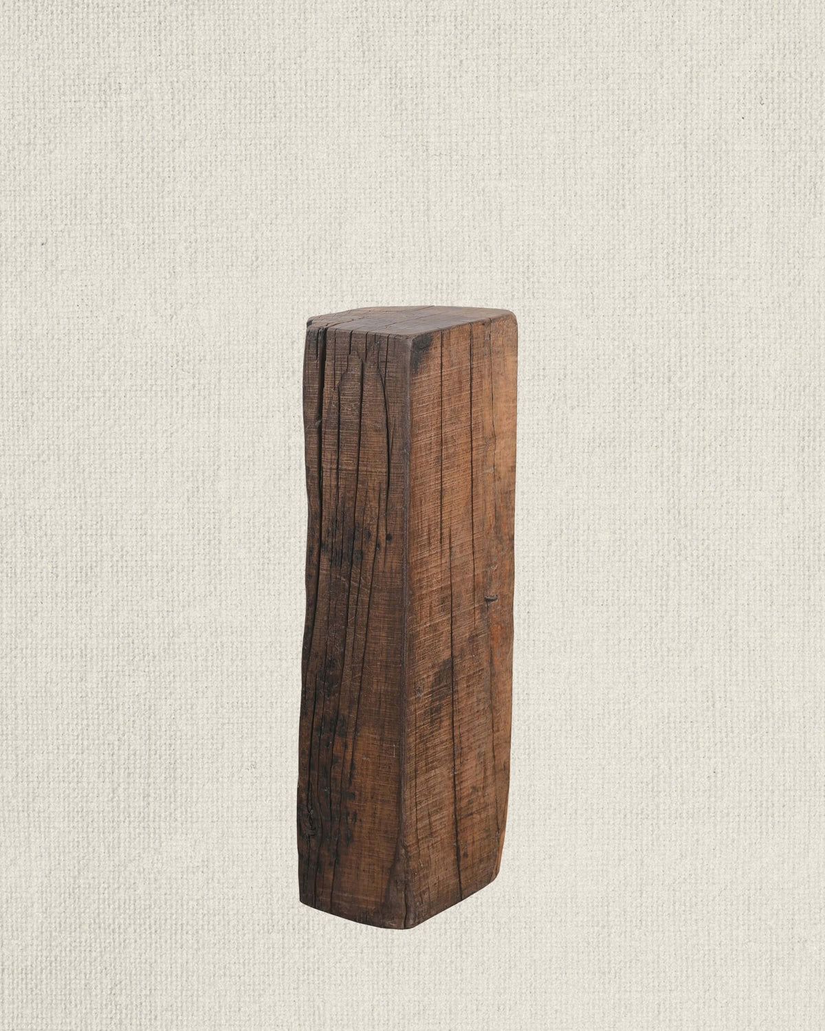 Antique Teak Wood Pedestal 37"