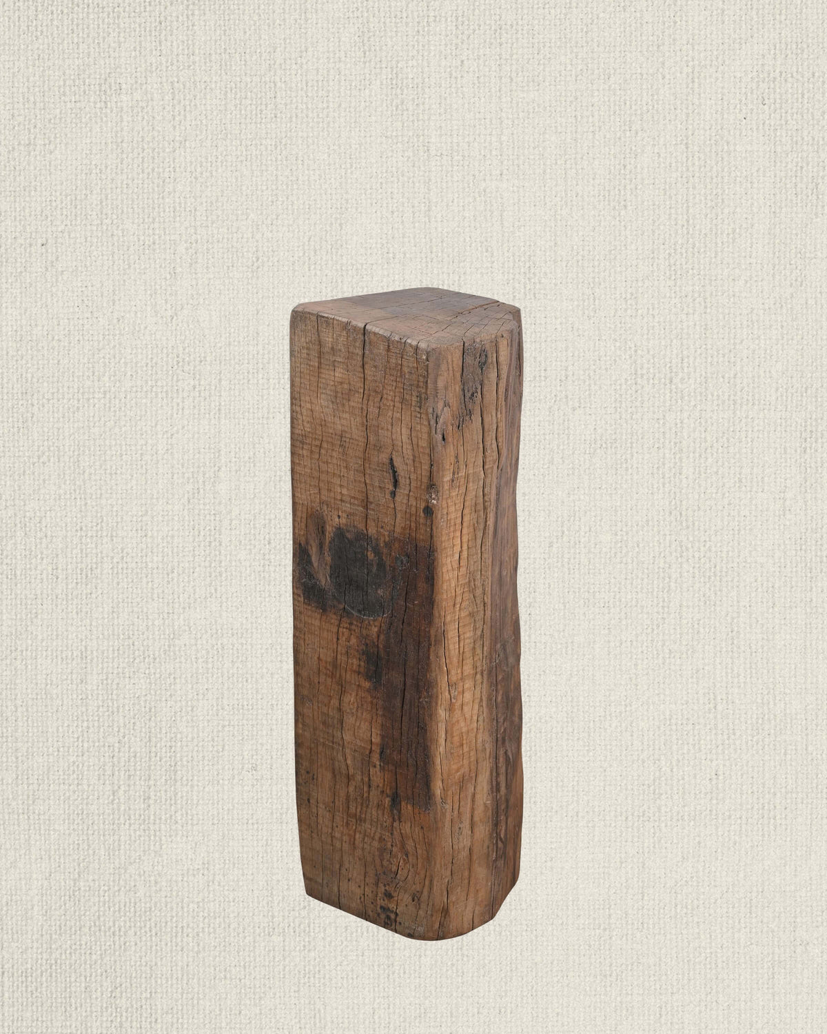 Antique Teak Wood Pedestal 37"