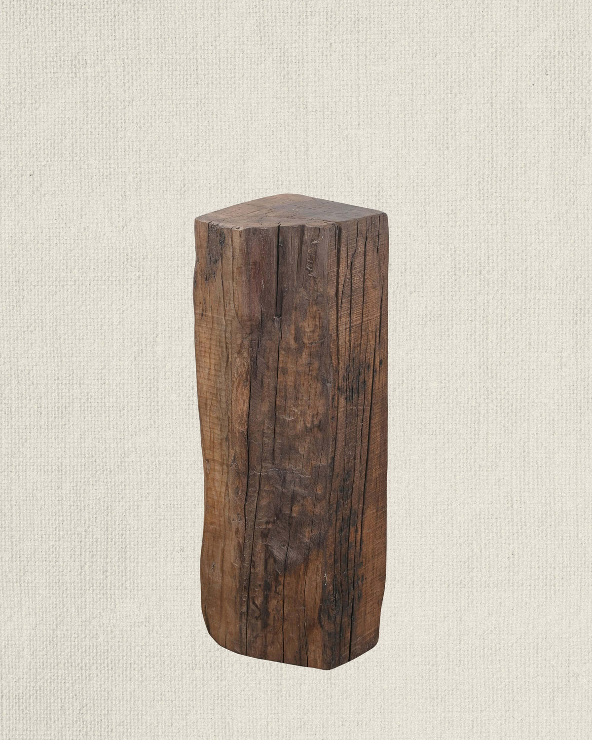 Antique Teak Wood Pedestal 37"
