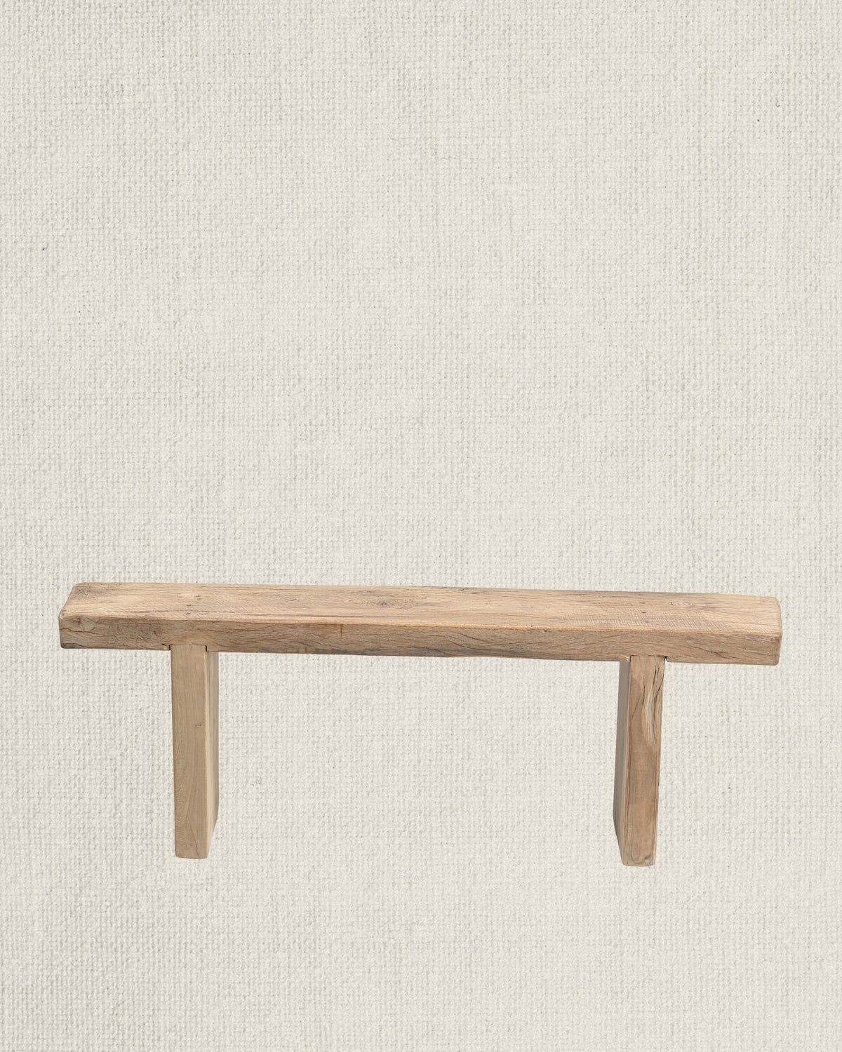 Antique Teak Slab Bench 53"